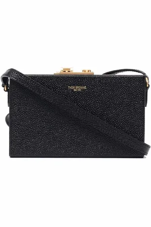 Thom Browne Grained leather crossbody bag