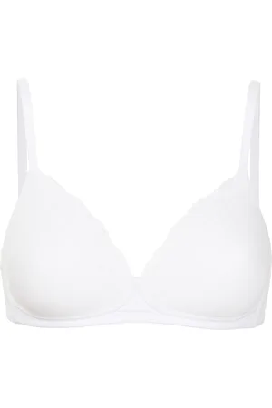 Hanro Lace-detail no-wire bra