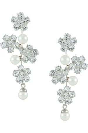 Jennifer Behr Aria crystal pearl earrings