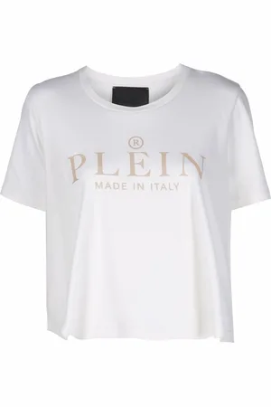 Philipp Plein Iconic Plein short-sleeve cropped T-shirt