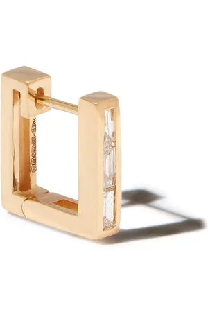 Lizzie Mandler 18kt yellow diamond square earring