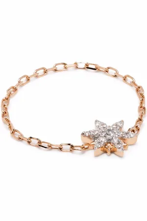 DJULA 18kt rose gold Sun diamond chain ring
