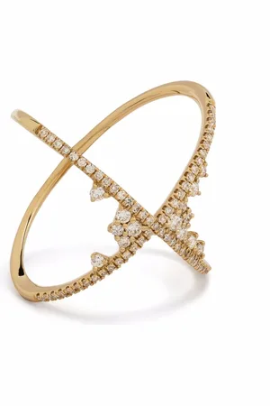 DJULA 18kt yellow Fairy Tale X diamond ring