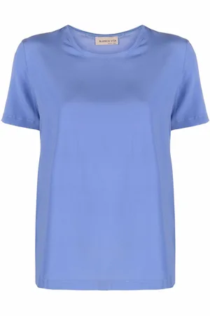 BLANCA Silk-blend T-shirt