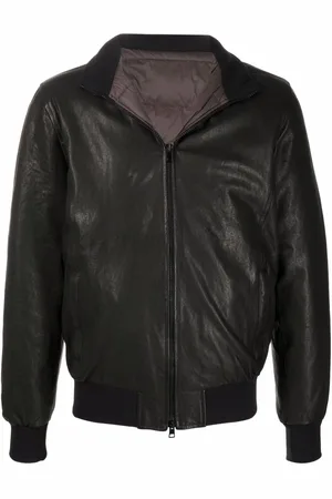 BARBA Nick leather bomber jacket
