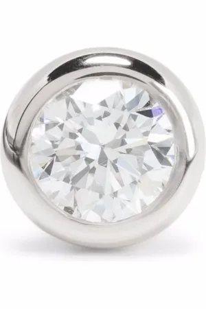 COURBET 18kt recycled white gold Origine laboratory-grown diamond stud single earring