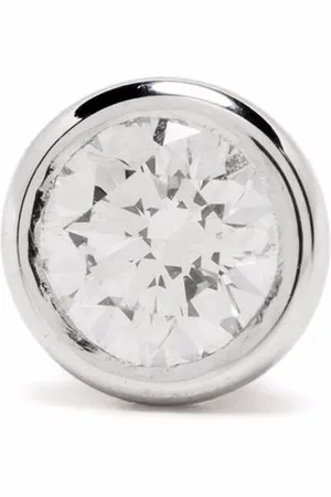 COURBET 18kt recycled white gold Origine laboratory-grown diamond stud single earring