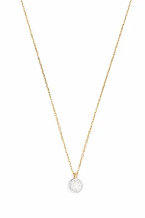 COURBET 18kt recycled yellow Origine bezel set laboratory-grown diamond necklace