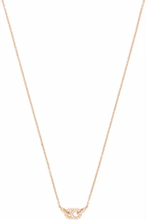 COURBET 18kt recycled rose gold CELESTE laboratory-grown diamond small pendant necklace
