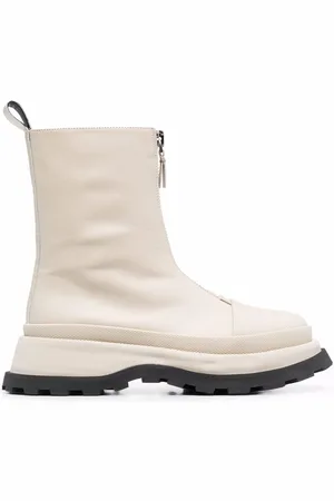 Jil Sander Leather front-zip ankle boots