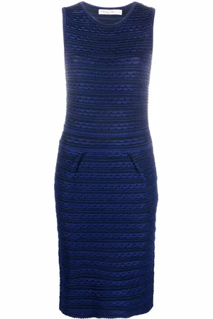 Dior 2010s scalloped effect knitted dress