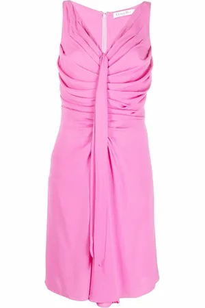 Dior 2010s draped front sleeveless dress