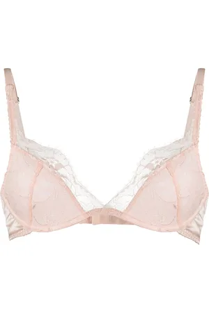 Fleur of England Lace-embellished plunge bra