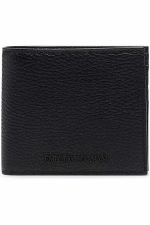 Emporio Armani Grained embossed-logo wallet