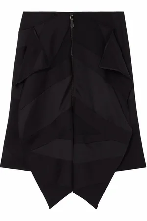 Burberry Flag drape-detail skirt
