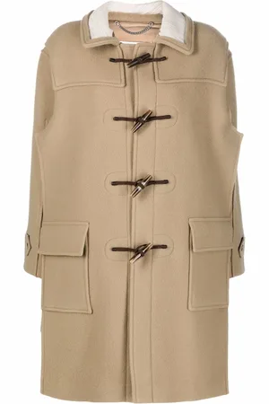 Maison Margiela Long-sleeve toggle-fastening coat