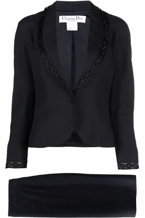 Dior 1990s single-breasted skirt suit
