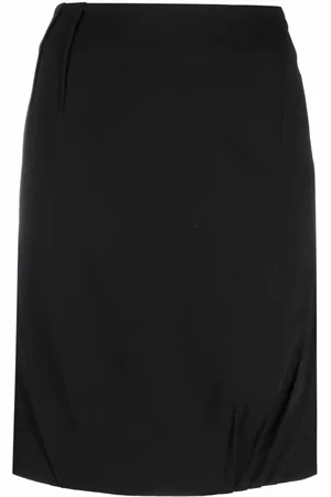 Dior 2006 dart-detailing high-waisted skirt