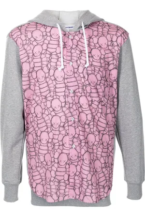 Comme des Garçons Colour-block cotton hoodie