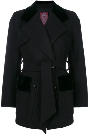 John Galliano Belted double-breasted coat