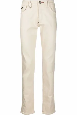 Philipp Plein Logo-plaque slim-fit jeans