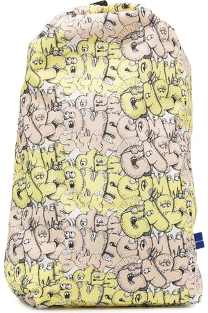 Comme des Garçons X Kaws logo print backpack