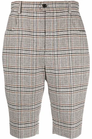 Saint Laurent Checked tailored shorts