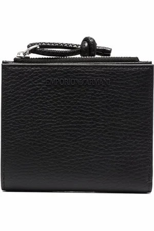 Emporio Armani Pebbled-effect leather wallet