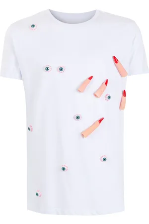 AMIR SLAMA Appliqué-detail cotton T-Shirt