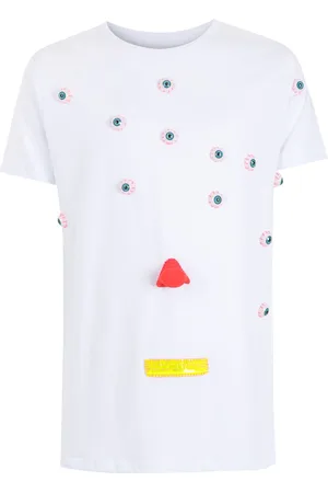 AMIR SLAMA Appliqué-detail cotton T-Shirt