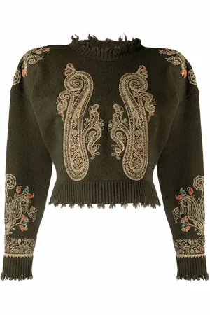 Etro Maglie embroidered knit jumper