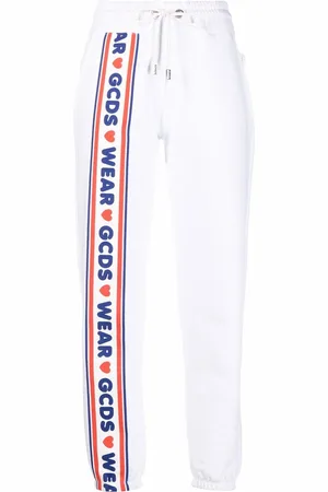 GCDS Logo-print cotton track pants