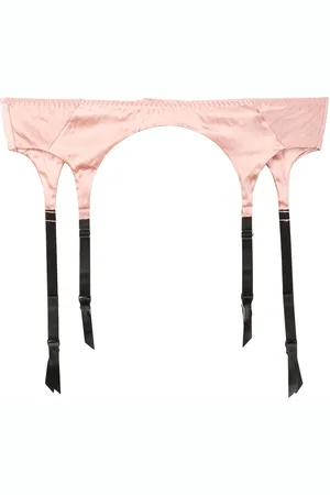FLEUR DU MAL Satin garter belt