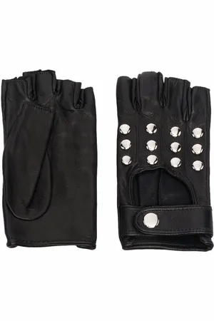 Manokhi Silver-studded leather gloves