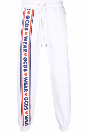 GCDS Logo-print detail track pants