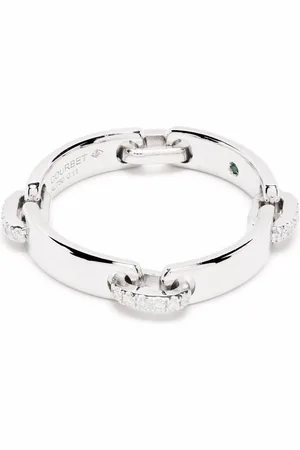 COURBET 18kt recycled white gold CELESTE laboratory-grown diamond band ring