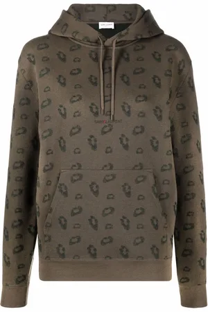 Saint Laurent Logo-print long-sleeve hoodie
