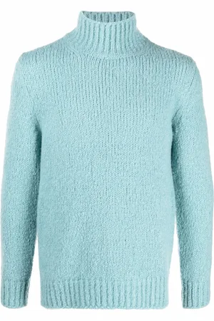 BRIONI Mock-neck knitted cashmere jumper