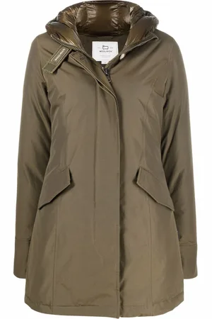 Woolrich Hooded cotton-blend parka coat