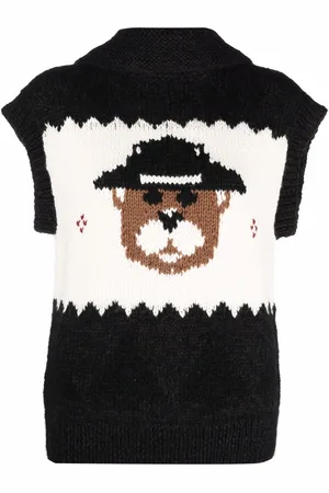 Dsquared2 Intarsia-knit sleeveless cardigan