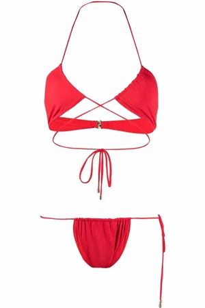 Manokhi Wrap-around halterneck bikini