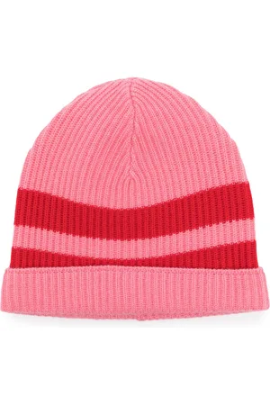 Cashmere In Love Bia striped-knit beanie