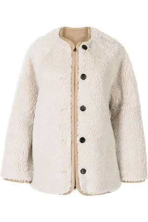 GOEN.J Faux-shearling oversized jacket