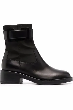 Sergio Rossi Prince buckle-strap leather boots