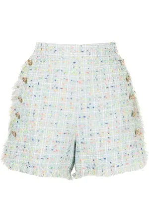 Edward Achour Paris Tweed-style sailor shorts