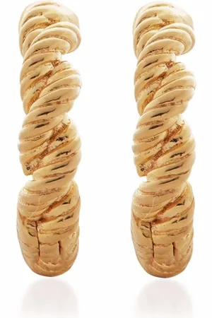 Monica Vinader Corda huggie earrings