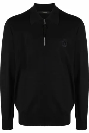 BILLIONAIRE Polo style logo jumper