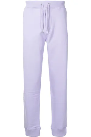 Helmut Lang 3D logo cotton track pants