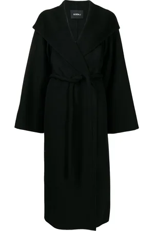 GOEN.J Tie-waist wool-blend double-faced coat