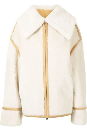 GOEN.J Oversize-collar pilot shearling jacket